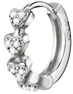 La Petite Story Damen Mono-ohrring, Exigo Kollektion, aus Messing, Zirkone - LPS02ARQ106