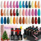 Beetles Gel Nail Polishes- 20 Pcs Gel Nail Polish Retro Beloved Set, Nail Gel Polish Starter Kit with Nail Art Liner Brush and Glossy Matte Top Coat Base Coat Soak Off Valentines Nail Art