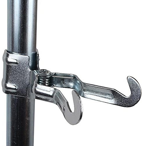 ZIFON Tent Hook Durable Metal Clamp Pole Clips Tent Outdoor Climbing Hang Clothes for Canopy Pole Lighting Hook, Camping Accessory Hook