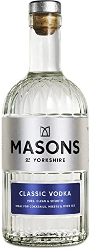 Masons Classic Yorkshire Vodka | 70cl | 40% ABV | Smooth Premium British Vodka | Gold Medal — International Spirits Challenge | Hand-Distilled in Yorkshire