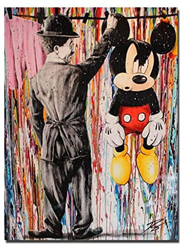 RUIYANMQ Bunte Charlie Chaplin Street Graffiti Puzzle 1000 Teile Holzpuzzle Erwachsene Kinder Lernspielzeug Familienspiel Tl70Zv