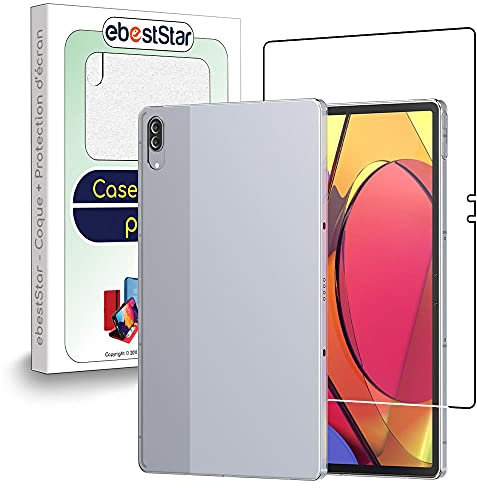 ebestStar - for Lenovo Tab P11 Pro Case, Silicone Cover, Premium Protection, Ultra Clear Transparent, Transparent + Glass Screen Protector