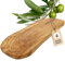 HOFMEISTER® Schneidebrett aus Olivenholz, robustes Brett aus Olive zum Schneiden, Frühstücksbrett, Servierbrett, Holzbrett, Naturform, 40 x 18,5 x 1,5 cm (1 Stück)