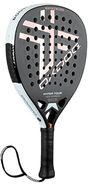 OXDOG - Pala de Pádel Oxdog Hyper Tour HES-Carbon - Superficie Rugosa, Material HES Carbono (3k) Ambas Caras y Forma Lagrima - Nivel Profesional - Peso 360-370 gr - Color Negro