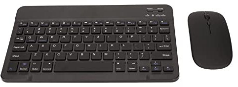 Tastiera Senza Fili Mouse Combo, Tastiera Bluetooth Ricaricabile e Mouse per PC, Laptop, Mouse Dual Mode, Wireless a 2,4 GHz