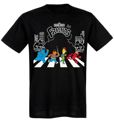 Sesamstraße Ernie, Bert, Cookie Monster, Elmo - Come Together Männer T-Shirt schwarz