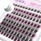 CALAILIS Wimpern Einzeln, 96 Pcs DIY Einzelne Wimpern Für Die Selbstanwendung Von Lash Extesnion Zu Hause, 10-16mm D Curl Cluster Individual Lashes (HD10-MIX)