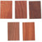 COHEALI 5PCS Timber Hand Decor Wood Ring Blank Wood Blanks Hard Blocks for Square Blocks Decor Art Supplies en Small Leaf red Sandal