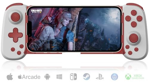 Joso Phone Controller for Android/iPhone/PC with Turbo, Game Controller for Nintendo Switch/PS4, Supports Remote Gaming of PS/Xbox/PC Console on Smartphones, Cloud Gaming Gamepad Joystick