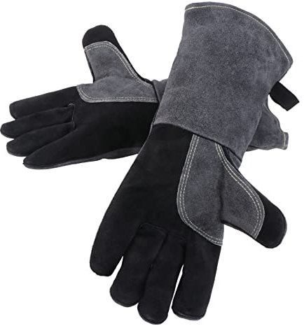 DOITOOL Ofenhandschuhe 1 Paar Handschuhe Lederhandschuh Kochhandschuh Sicherer Handschuhschutz Handschutz Für Die Industrie Sicherer Handschutz Handbuch Arbeit Ausrüstung Kunstleder