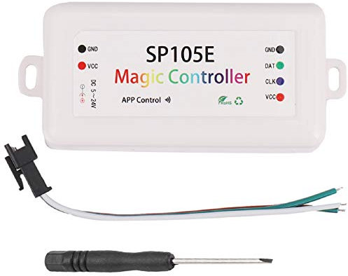 Niniang Bluetooth Controller SP105E APP WS2811 WS2812B WS2801 SK6812 APA102 individuell adressierbar programmierbar LED Pixel- Anzeigestreifen DC5V-24V für iOS / Android