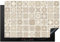 KitchenYeah© Copri Piano Induzione 77x51 cm Cucina Coprifornelli Copertura Protezione Cottura Tutto per la Cucina Mosaico - Vintage - Beige - Motivo - Fiori
