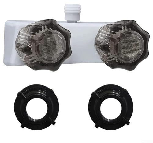 URPIZY Mitigeur de douche thermostatique, mitigeur thermostatique pour baignoire, douche avec interrupteur chaud et froid, contrôle de la température constante pour camping, camping-car, caravane