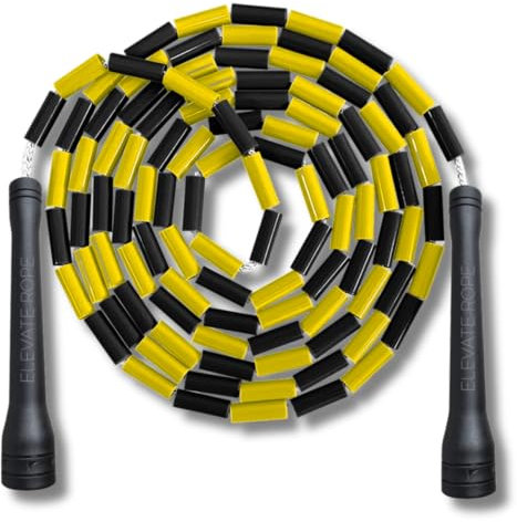 Elevate Rope Corda professionale per saltare con perline - 3 m regolabile, perle di qualità e corda in poliestere - per stili freestyle, cardio e trucchi (Venus)