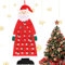 HGGHH Filz Nikolaus Adventskalender, Adventskalender zum Befüllen Kinder, DIY Weihnachtsmann Adventskalender, Filz Adventskalender Santa mit 24 Taschen, Santa Stoff Adventskalender für Wandbehang Deko