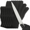 PATIKIL Cut Resistant Gloves, 6 Pair Level 5 Protection Anti Cutting Gloves Cut Proof Gloves for Kitchen Wood Carving Working, Large, Black
