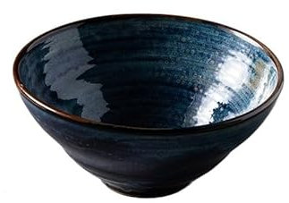 loeusjfnr Tazón para Servir Ensalada Ensaladera Japonesa Creativa, Cuenco de cerámica for el hogar, Cuenco for Fideos Instantáneos, ensaladera portátil Ensaladera de Frutas(M)