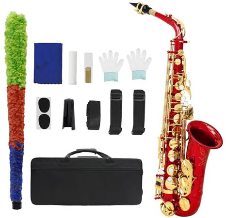 Es Altsaxophon Messing Anfänger Erwachsene Performance Musikinstrument Saxophon für Anfänger