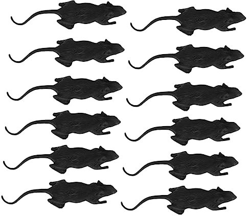YARNOW 100Stücke Gefälschte Ratten Für Halloween Simulationstier Requisiten Lustige Scherzartikel Für Partys April Und Gruselige Dekorationen
