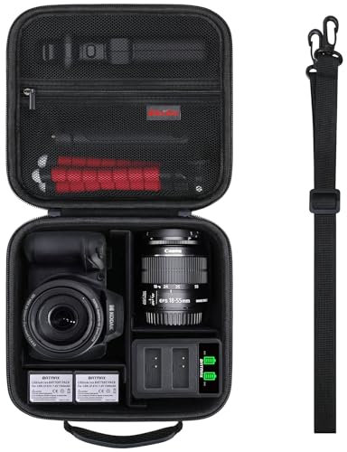 Elonbo Carrying Case for KODAK PIXPRO AZ528/ AZ255/ AZ405/ AZ425/ AZ401 Digital Camera, Kodak PIXPRO Astro Zoom Vlogging Camera Wide Angle Lens Telephoto Lens Accessories Hard Travel Storage Bag,Black