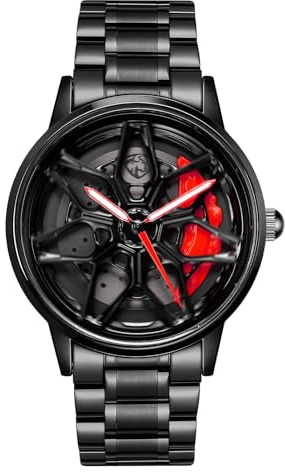 Mihawk X-22 Rennuhr Herren, Sportwagen-Uhr mit 3D-Zifferblatt aus Edelstahl | 3D Sportwagen-Zifferblatt, robustes Edelstahlgehäuse, markantes Design für Autoliebhaber im Alltag.