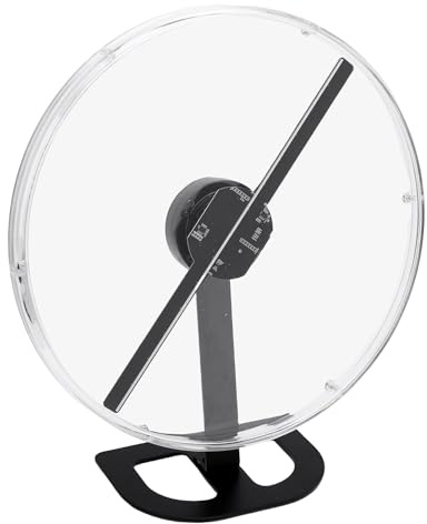 Annadue Fan Hologram 3D, 224 LED Holographic Projecteur, Résolution 2000x224, Contrôle des Applications et PC, Affichage de 12,6 Pouces, Angle de Visualisation de 176 ° pour la publicité (Prise UE)