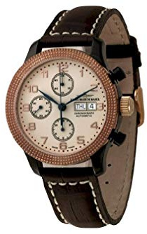 Zeno-Watch Herrenuhr - NC Clou de Paris Chronograph Black+Rose - 11557TVDD-BRG-f2