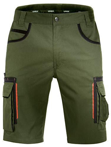Uvex Tune-Up Pantalones Cortos de Trabajo - Diseño de Deporte - con Multi-Bolsillos, Verde