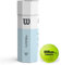 Wilson Tennisbälle, Triniti, 4 Bälle, Hülle 100% recyclebar, WRT125200, Yellow