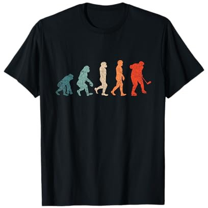 Hockey Spieler Eishockey Evolution Retro Geschenk T-Shirt