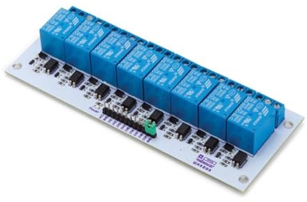 Whadda 4-Kanal-Relaismodul, direkte Mikrocontroller-Steuerung, opto-isolierte Eingänge