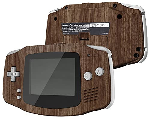 eXtremeRate Coque Remplacement avec Boutons Cover Complete pour GBA Gameboy Advance, Compatible avec IPS et LCD Standard, Console et écran IPS Pas Incluse-Grain de Bois