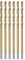 sourcing map 1.6mm Drill Bits High Speed Steel Straight Shank 43mm Length Twist Drill Bit Fully Ground Titanium Coated 6 Pcs
