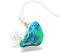 BASN MMCX Triple Driver in-Ear Monitors with Rich Bass, HiFi Stereo IEM Earphones with Upgraded Detachable Cables for Audiophiles Musicians(Ice Green)