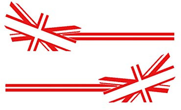 Union Jack Flag Door Side Stripe Aufkleber Aufkleber, Passend Für Mini Cooper R56 F56 R50 R53 R55 R57 R58 R59 R60 R61 F55 F60 F54 (red)