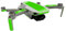 Finest Folia Pellicola protettiva compatibile con drone DJI Mini 2 e controller adesivi, set su misura, impermeabile, pellicola di design (incollaggio parziale, K156-08 verde fluo)