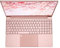 Laptop 15,6 Pollici Mini Laptop Rosa 100 240V per Processore Intel N5095 con Tastiera Aziendale per Impronte Digitali (16+256G Spina UE)