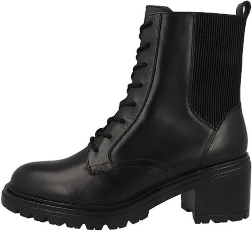 Geox D Damiana, Stivaletto Donna, Black, 39.5 EU
