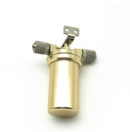 VLIZO Filtro dell'olio Idraulico in Lega di Alluminio Adatto per Accessori per Parti Fai da Te per Escavatore Idraulico 1/12 RC (Colore : Oro)