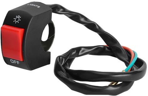 Interruttore Luci Moto Manubrio,Interruttore Fari Moto, Interruttore Manubrio Moto Universale Del Faro a LED Da 7/8 Pollici per Moto