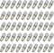 CTRICALVER Taquet Etagere, 5x16mm Métal Taquets d'étagère, Support Etagere Armoire, Support Tablette Verre, avec Manchon en Caoutchouc pour Meubles, Armoires (50 pièces)