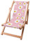 DreamRoots Kinder Liegestuhl Outdoor, Klappbarer Gartenstuhl für Draußen, Faltbarer Campingstuhl mit Waschbarem Bezug aus 100% Polyester bis zu 30 kg