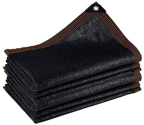 Voiles D'Ombrage Toile D'Ombrage Mat Voile D'Ombrage 5x5 Filet Dombrage pour Serre De Jardin Tente D'Ombrage Filet Dombrage Noir,8x8m