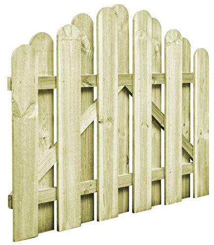 Homgoday Gartentor Imprägniertes Kiefernholz 100x75 cm Model45326