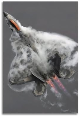 LADV Poster F-22 Raptor Militär Kämpfer Poster Jet Fighter Dekorative Malerei Leinwand Wandkunst Bild 50 x 75 cm