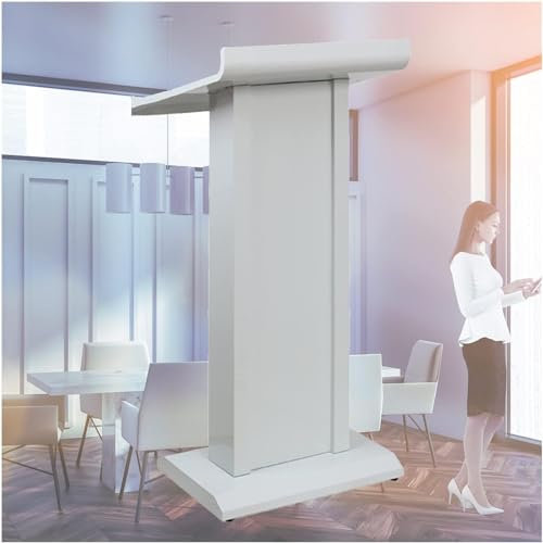 Tragbares Podium, professionelle Rednerpulte, Metall-Podiumsständer, zusätzlicher Stauraum, Platz für Rednerpulte, Höhe 110 cm, Kanzeln