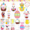 TOPJOWGA Ostern Bastelset Kinder, 24 Stück Ostern Basteln Küken Hasen Papierbastelset, Ostereier Aufkleber Osterdekoration Kreativsets zum Basteln Handarbeit, Osterdekoration Kunsthandwerk