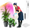 YUYMIKA Plant Grow Light, Full Spectrum for Indoor Plants, 3 Colors LED Growing Lamp with Stand, 3/9/12H Auto On/Off Timer, Height Adjustable, Halo Growing Lamp for Large & Small Plant Light