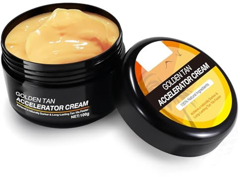 Natural Bronze Chocolate Bräunungsbeschleuniger-Creme (50/100 g), Bräunungscreme für schnelle Schokoladenbräune, Effektiv in Sonnenbank & Außensonne (A)