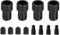 HTU 4 Pcs Aluminum Alloy Valve Adapter Convert Presta To Schrader Presta To Schrader Bike Valve Adaptor Presta To Schrader Valve Adapter Converter